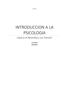 introduccion a la psicologia - Ecomundo Centro de Estudios