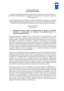 Términos de Referencia