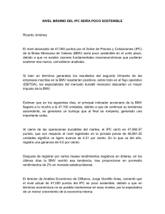 nivel m&aacute;ximo del ipc ser&iacute;a poco - Sistema Integral de Administracion