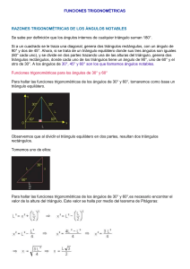 FUNCIONES TRIGONOMÉTRICAS