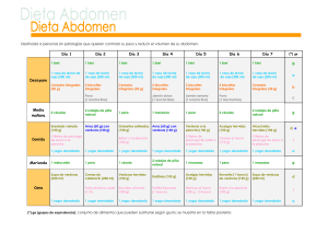 DESCARGA AQUÍ tu dieta para rebajar abdomen