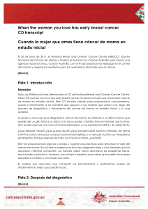 Narrador - Cancer Australia