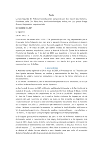 Texto La Sala Segunda del Tribunal Constitucional, compuesta por