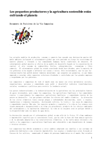 Los actuales modelos de producción, consumo y comercio han