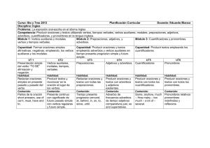 Curso: 6to y 7mo 2013 Planificación Curricular Docente: Eduardo