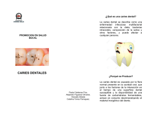 Triptico caries dentales