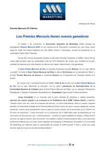 Los Premios Mercurio tienen nuevos ganadores