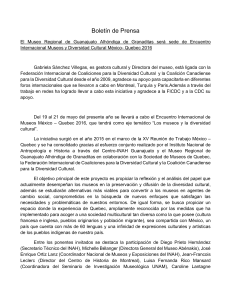 Boletín de Prensa El Museo Regional de Guanajuato Alhóndiga de