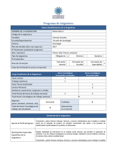Programa de Asignatura - Escuela de Sociolog&iacute;a
