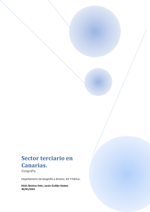 Sector terciario en Canarias.