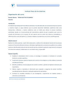 Temas selectos de Quimica - IVAM – Instituto Vasco de las Americas