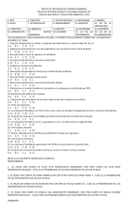 8º jm ciencias naturales - Instituto Integrado de Comercio de Barbosa