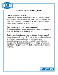 Factores de Influenza A (H1N1)