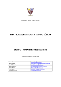 trabajo práctico número 2 - Electromagnetismo - Estado Sólido