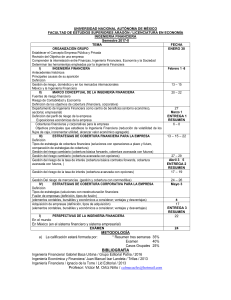 Temario, organizaci&oacute;n materia