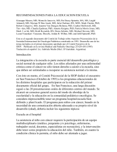 Recomendaciones en Educaci&oacute;n
