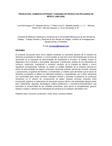 Producción, comercio exterior y consumo de productos pecuarios