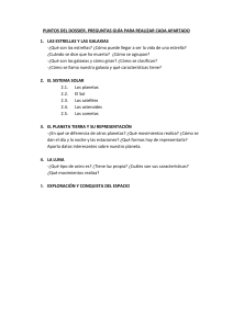 PUNTOS DEL DOSSIER. PREGUNTAS GUÍA PARA REALIZAR