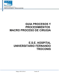 guia procesos y procedimientos macroproceso de cirugia