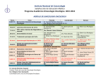 Programa Académico Ginecología Oncológica 2015-2016