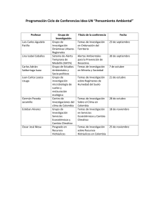 Programación Ciclo de Conferencias Idea