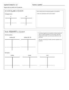 Español II Unidad 5 2 Repaso Gigante de los verbos