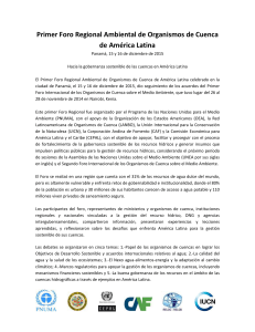 Hacia la gobernanza sostenible de las cuencas en América Latina