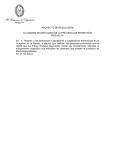 PROYECTO DE RESOLUCIÓN LA CÁMARA DE DIPUTADOS DE