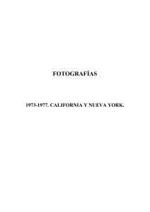 fotografías 1973-1977. california y nueva york.