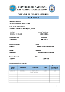 Un año - Universidad Nacional José Faustino Sánchez Carrión