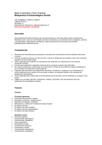 B4-040-010 Bioquímica Farmacologíca Ocular
