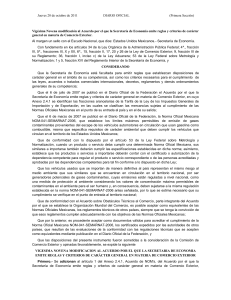 Vigésima Novena modificación al Acuerdo por el que la