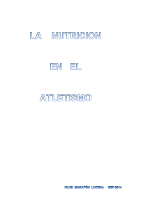 la nutricion en el atletismo
