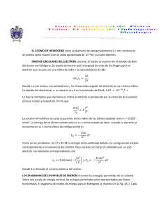 GUÃ A El Ã¡tomo de HidrÃ³geno