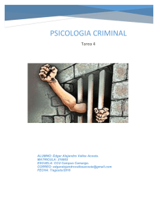 psicologia criminal - Centro Cultural Universitario