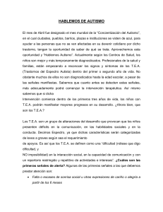 Hablemos del autismo - Servicio Bienestar Armada