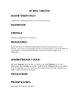nf well tabletas acci&oacute;n terapeutica