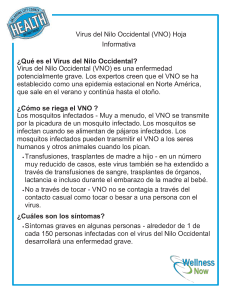 Virus del Nilo Occidental (VNO) Hoja Informativa - OKC