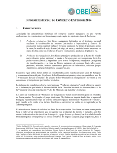Informe Especial de Comercio Exterior 2014