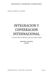 integracion y copeeracion internacional