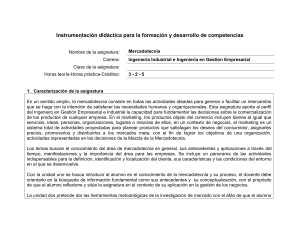 Planeación Didáctica DGEST - Mercadotecnia Competencias