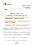 AMETIC organiza el I Encuentro de Economía Digital