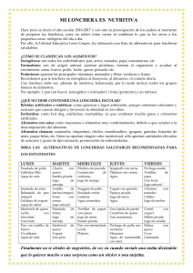 mi lonchera es nutritiva - unidad educativa león n. cooper