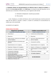 BORRADOR Comisión Reconocimiento de Créditos