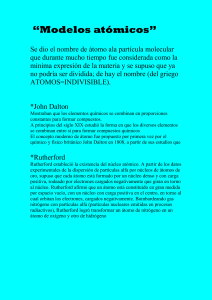 Modelos atómicos