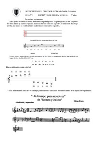 Elementos de Teoría Musical, Guía Nº1.