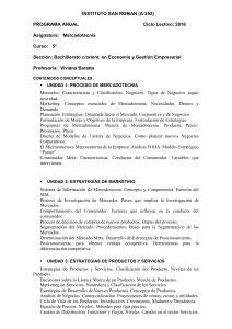 Mercadotecnia - Instituto San Roman