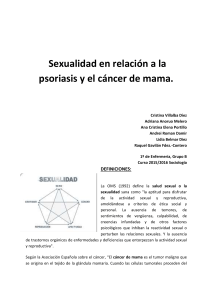 Sexualidad en relación a la psoriasis y el cáncer