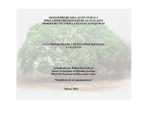 Guía programática de Estudios Sociales