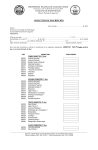 Formulario de solicitud de inscripción al año lectivo.